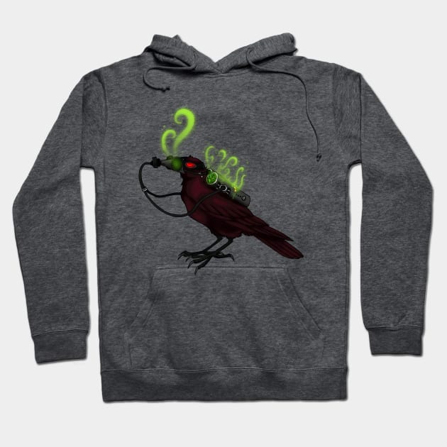 radioactive crow Hoodie by placidplaguerat